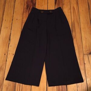 Top Shop Black Wide-Leg Culottes